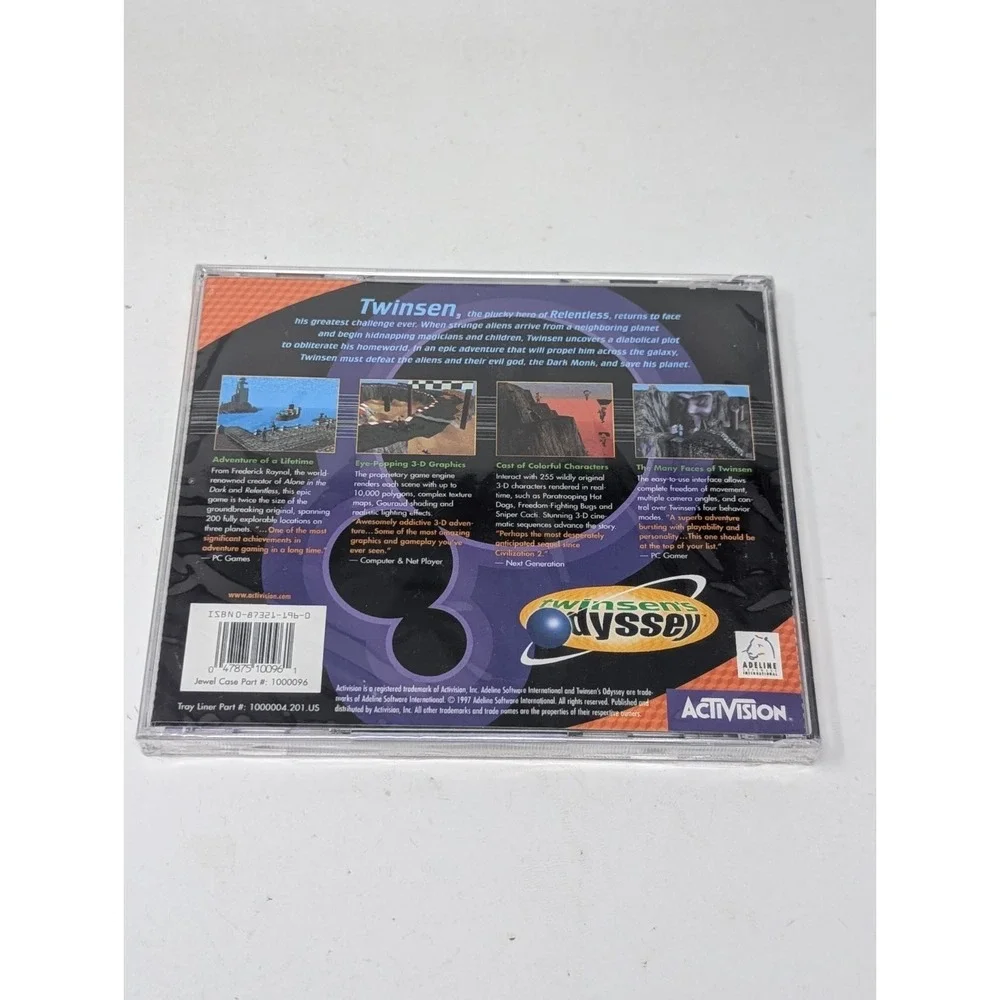 Twinsen's Odyssey PC Game Windows 1997 CD-ROM Little Big Adventure 2 NEW SEALED